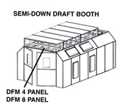 semi down draft booth